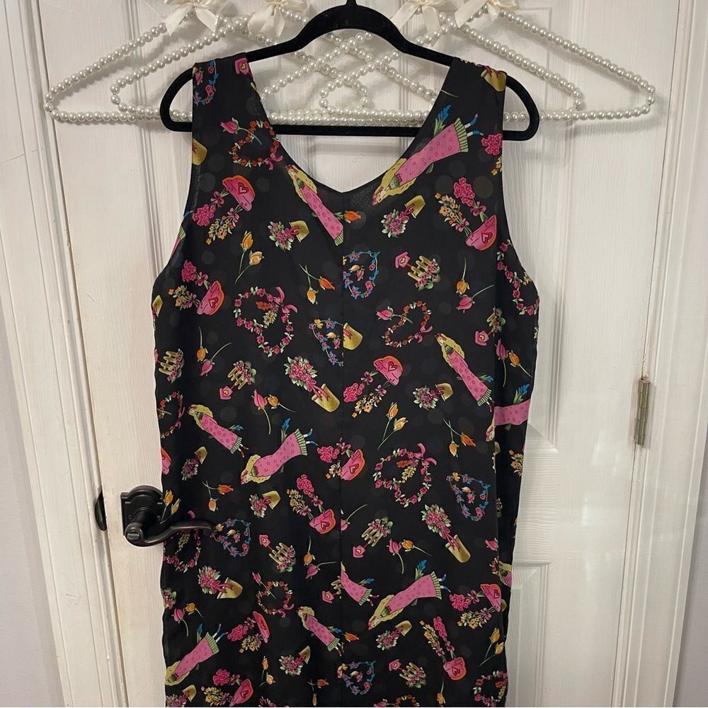 Vintage Impressions Flower & Polka Dot Layer Dress - Picture 9 of 14